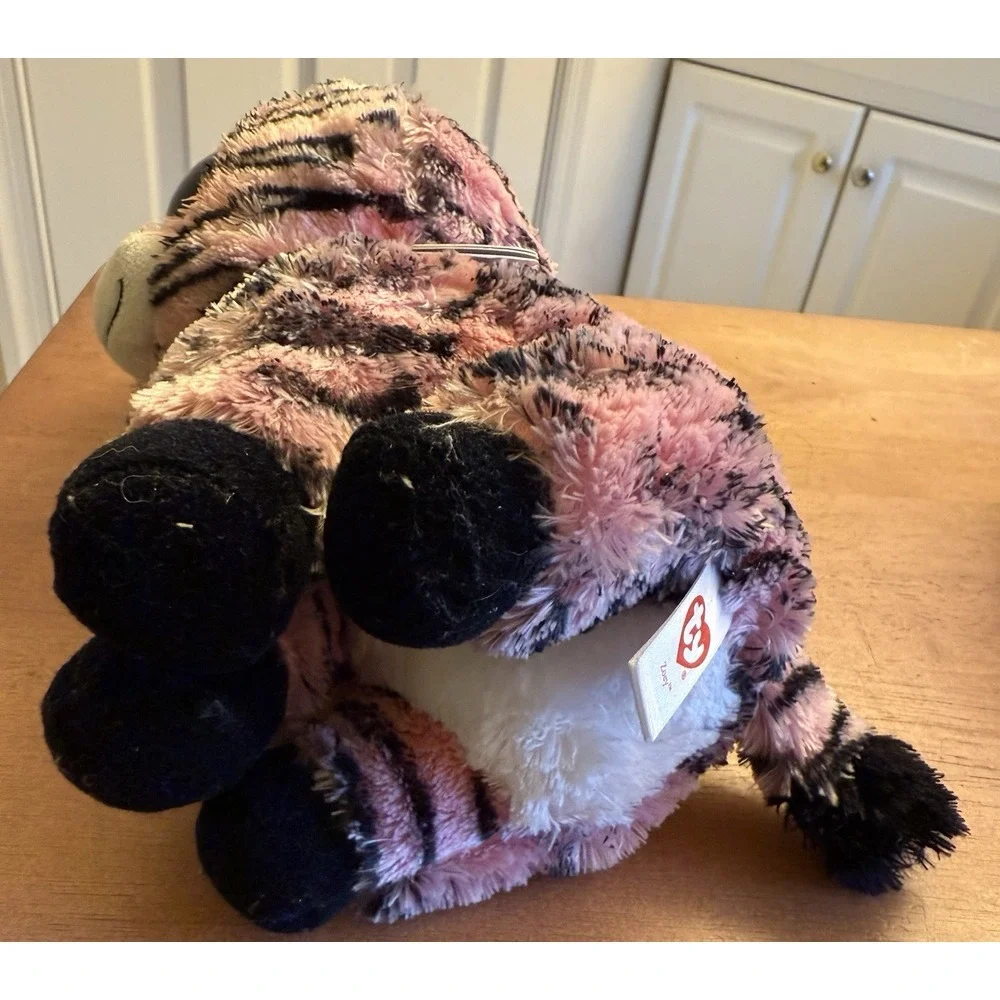 Ty Beanie Boo Zoey Pink Zebra 6